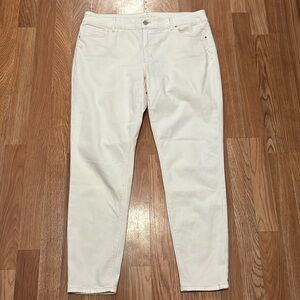 WHBM Light Pink The Skinny Ankle Jeans Sz 12